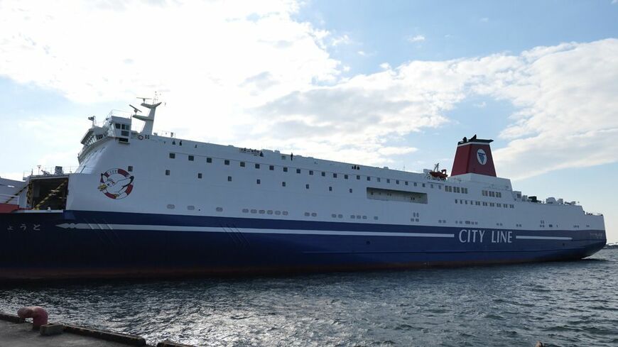 名門大洋フェリー「フェリーきょうと」（筆者撮影）