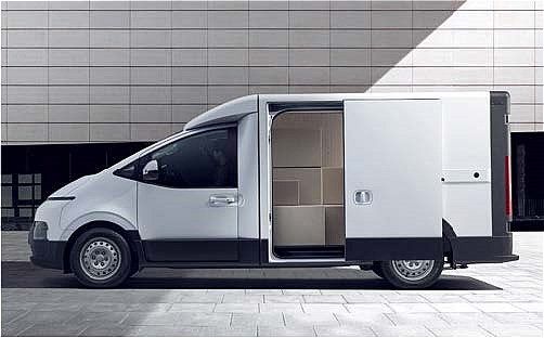 ホワイトハウスが展示していたヒョンデの商用BEV「ST1」（写真：ホワイトハウス）