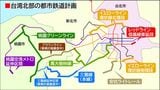 台湾北部の都市鉄道計画ルート