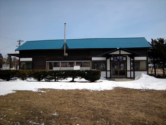 保存されている士幌駅