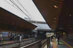 旗の台駅の池上線ホーム。大井町線はオーバークロス