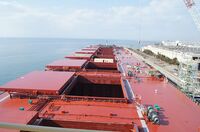 世界最大級の鉱石運搬船が竣工 傑出した燃費性能