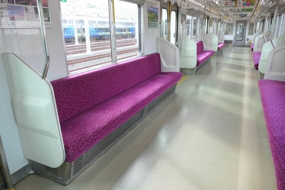 南海5000 元泉北高速5000 車内 ロングシート 更新後現状