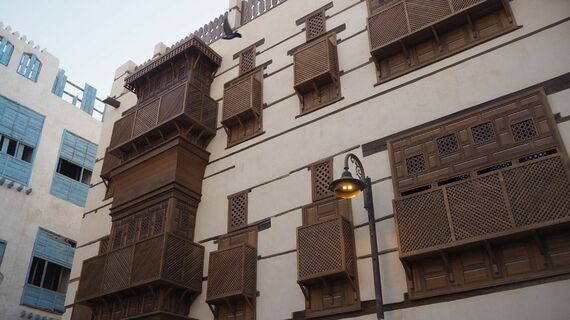 ジェッダ旧市街の伝統的な建築