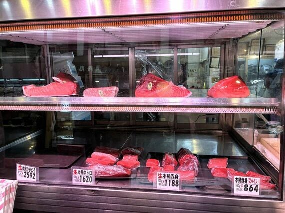 店頭のショーケース