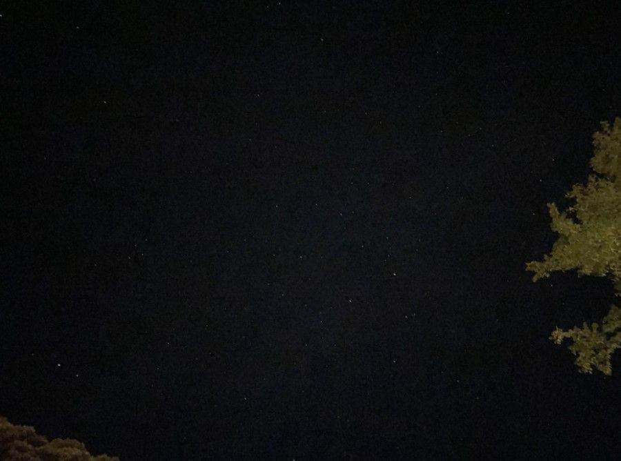   iPhone 12 Proで撮影した星空。加工なし、リサイズのみ（写真：LEON編集部）