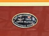 英国RHDRと同型の機関車に付けられた銘板（筆者撮影）