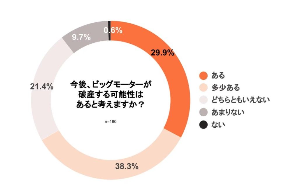 今後、ビッグモーターが破産する可能性はあると考えますか？