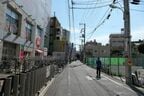 拡幅される道路
