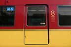 片開きの8000系のドア