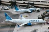ニューアーク･リバティー国際空港に駐機するユナイテッド機Source: Bloomberg