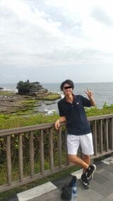 インドネシアのバリ島×YONEX（筆者撮影）