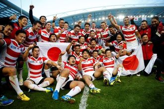 ラグビー日本代表が南アに歴史的勝利