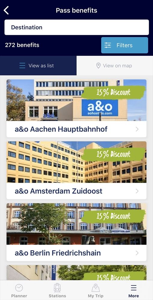 アプリの特典画面