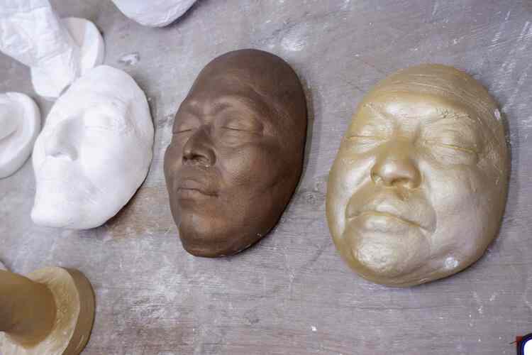 石膏像 ヨハン・ヴォルフガング・フォン・ゲーテ デスマスク M-464