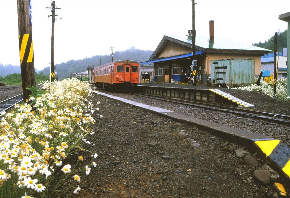 国鉄時代の深名線朱鞠内駅（撮影：南正時）