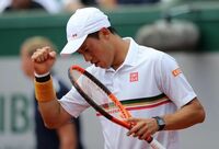 全仏オープン､錦織選手が逆転勝ちで8強入り 次戦でアンディ･マリー（英国）と対戦
