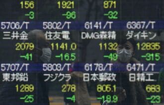 日経平均株価は451円安､昨年来安値を更新