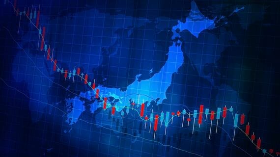 株価下落イメージ