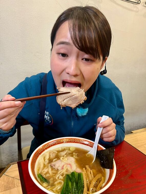 THE TIME, 早朝グルメ 篠原梨菜アナウンサー ラーメン