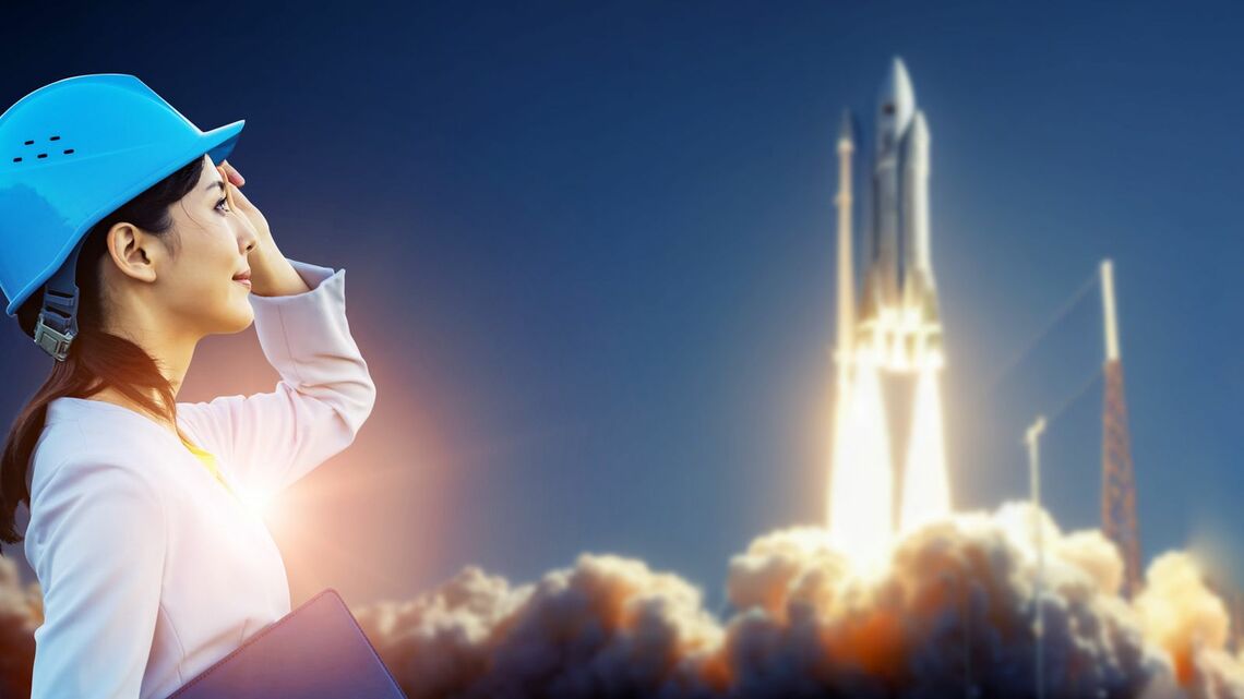 宇宙ロケットのイメージ