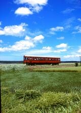 鹿児島交通沿線風景　鹿児島交通阿多―加世田　1977年8月（撮影：南正時）