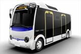 2022年春発売予定の小型EVバス「ポンチョ ZEV」（写真：日野自動車）