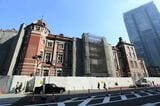 復原工事中の東京駅丸の内駅舎＝2011年（撮影：今井康一）