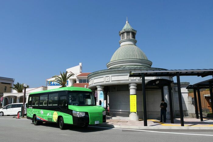 バス区間の終点、道の駅宍喰温泉