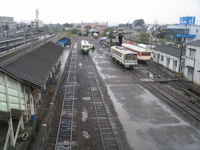 廃止間近の鹿島鉄道石岡駅