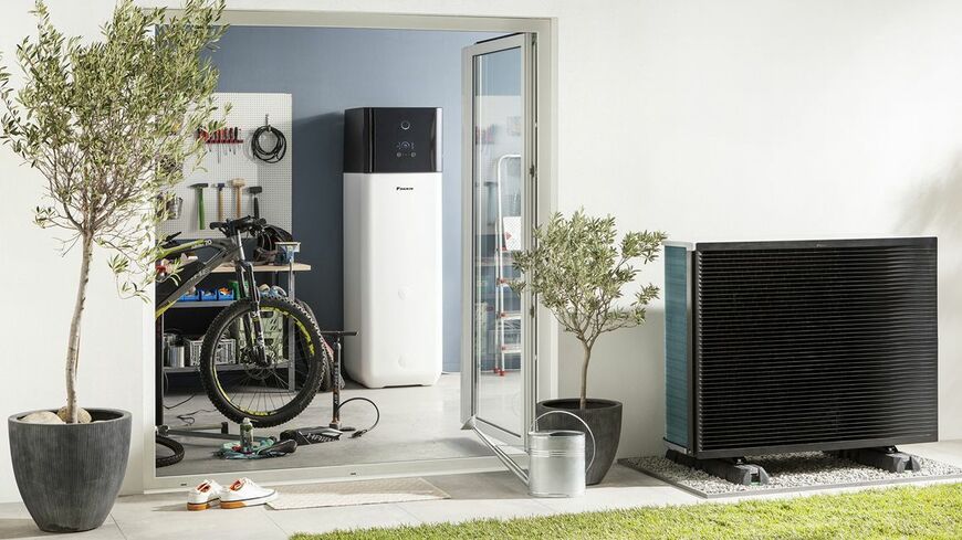 ダイキンのヒートポンプ式暖房設備