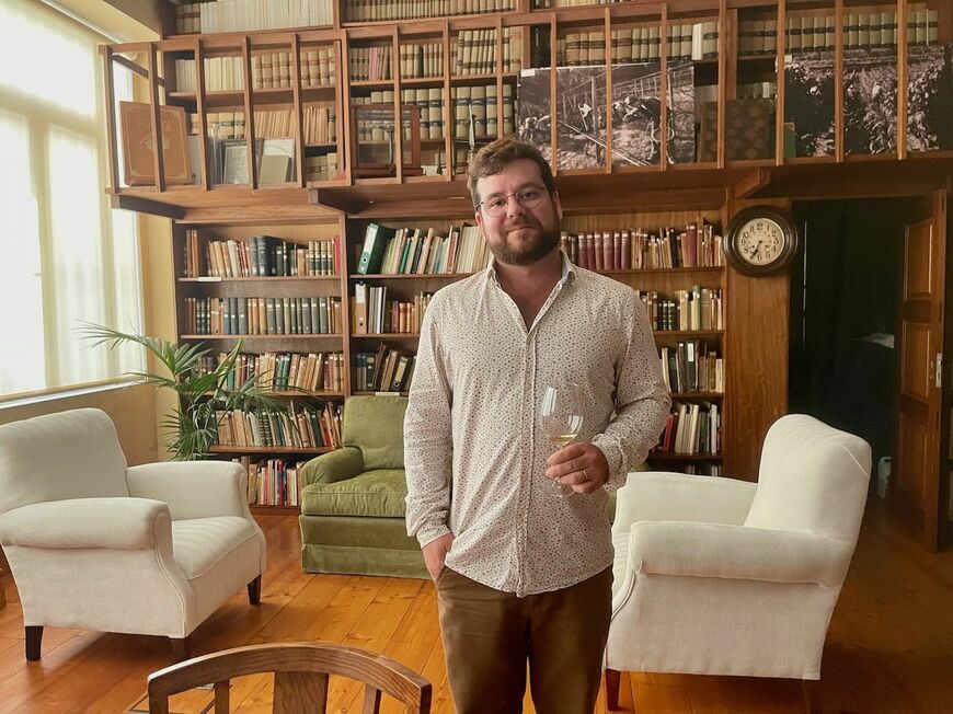 ヴィーニョ・ヴェルデ協会のジョアン・フェヘイラ・ダ・シルバ・パウぺリオ（33歳）さん（写真：筆者撮影）