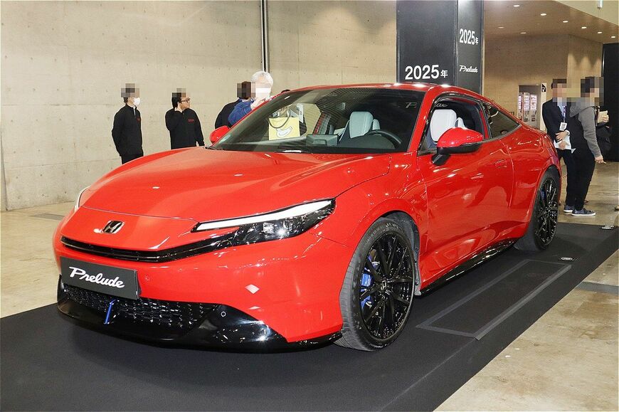 2025年秋発売予定のホンダ新型「プレリュード」（筆者撮影）
