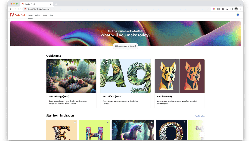 アドビが発表した生成AI「Adobe Firefly」は、企業が生成AIを活用する際の著作権上の懸念に対応している(画像:アドビ提供)