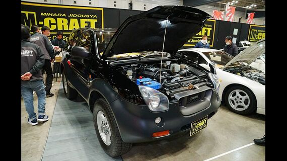 ノスタルジック2デイズのミハラ自動車ブースに展示されていたいすゞ『ビークロス』