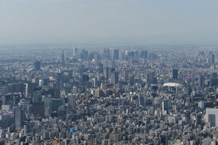 スカイツリーから見た新宿