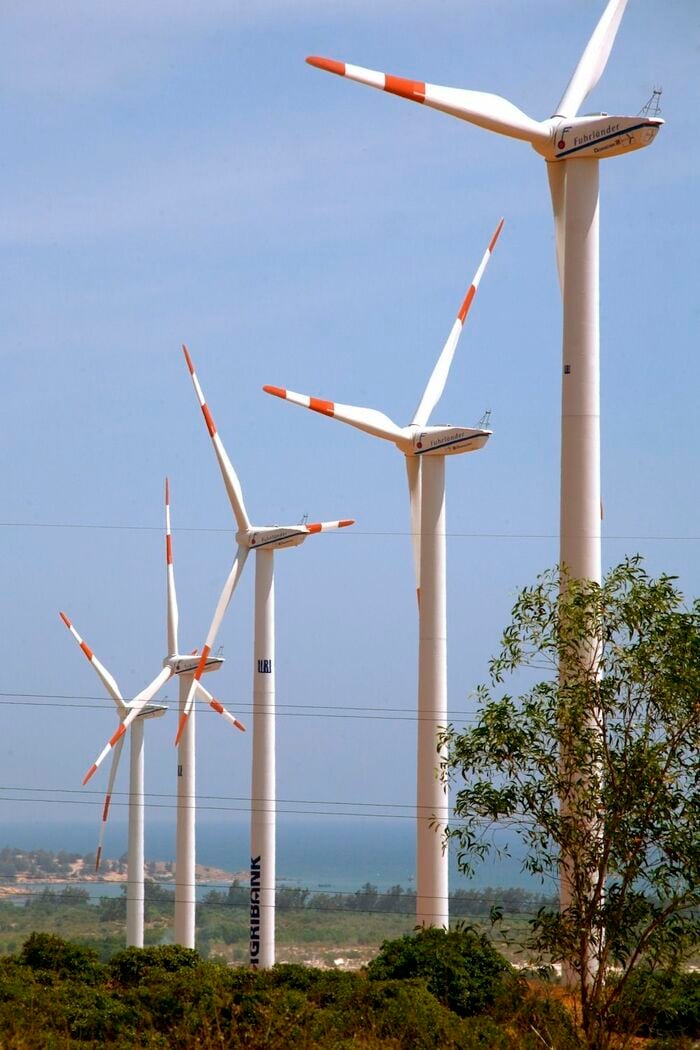 ビントアン省に完成したベトナム初の風力発電所