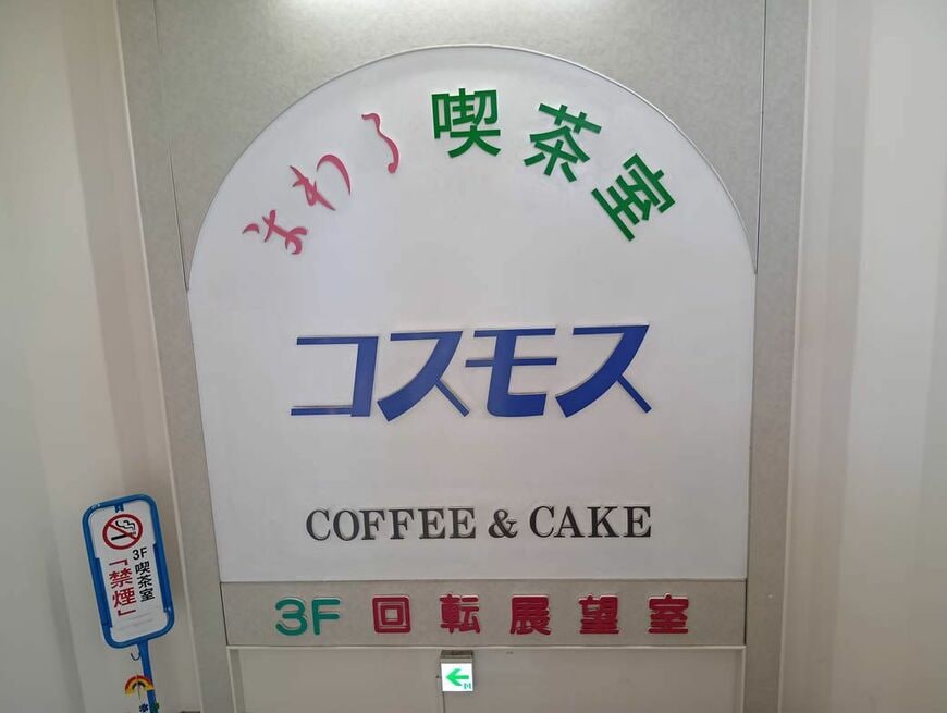 喫茶コスモスの看板