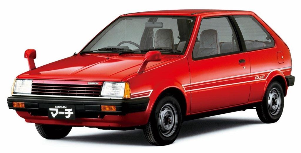 1982～1991年に生産された初代マーチ（K10型）（写真：日産自動車）