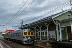元都営地下鉄の車両。くまモンをラッピングした編成もある