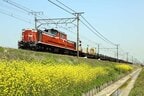 東海道本線能登川付近を走るDD51牽引の工臨
