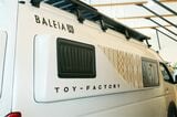 トイファクトリーの新型キャンピングカー「バレイア＜ライオン・キング＞エディション（BALEIA＜LIONKING＞EDITION）」（筆者撮影）