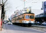 福井市内を走る福武線の140形電車＝1971年（撮影：南正時）