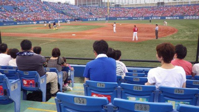 内野A指定からの景観。空いているからこその良好さ