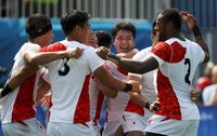 五輪ラグビー､男子日本はNZに歴史的勝利 2戦目は英国に19─21で敗れる