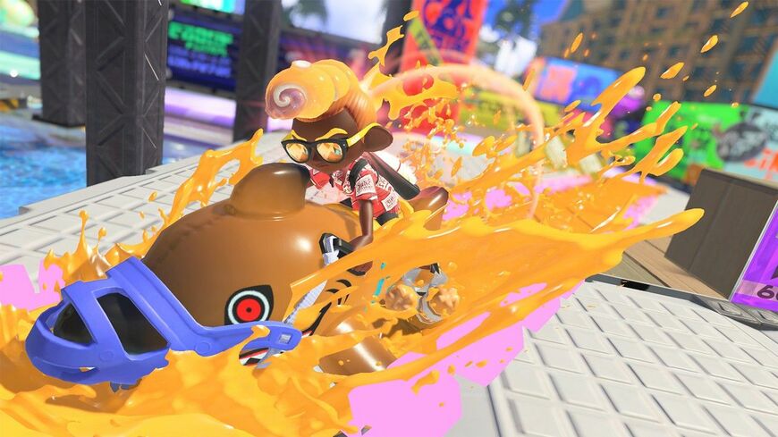 「スプラトゥーン3」のプレー画面