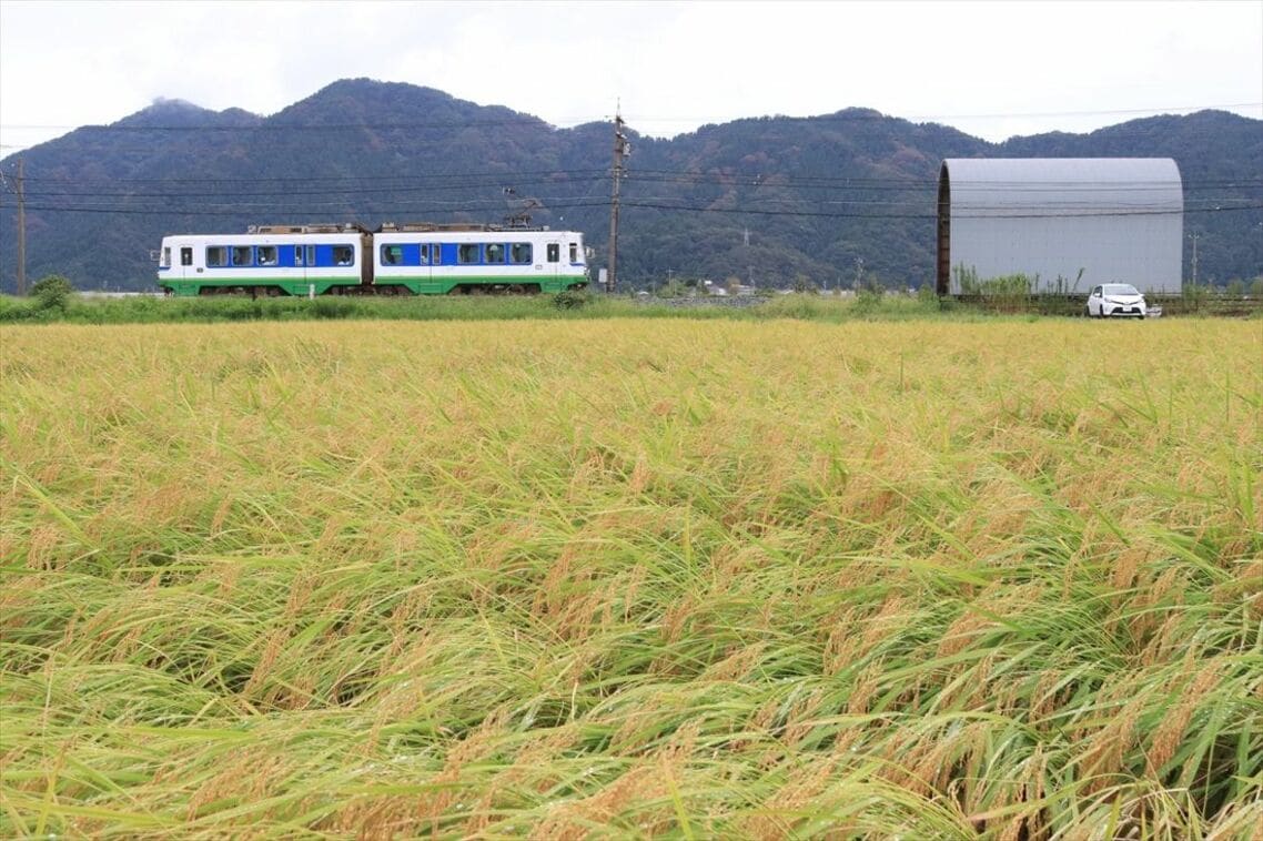 田園地帯を行く770形