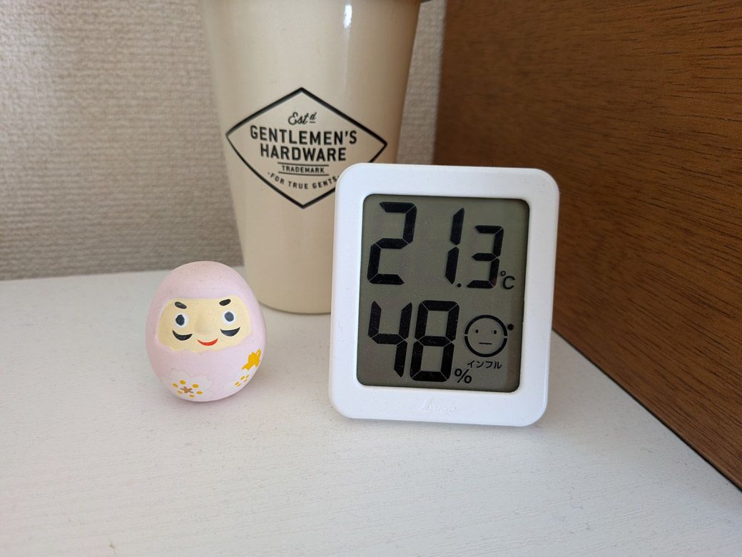 筆者宅の温湿度計