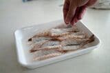 塩をふったエビ