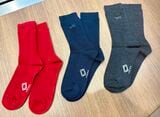 新商品として発売予定のソックス。これ以外の2色を含む5色で展開予定（編集部撮影）